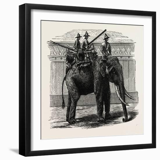 A Siamese War Elephant-null-Framed Giclee Print