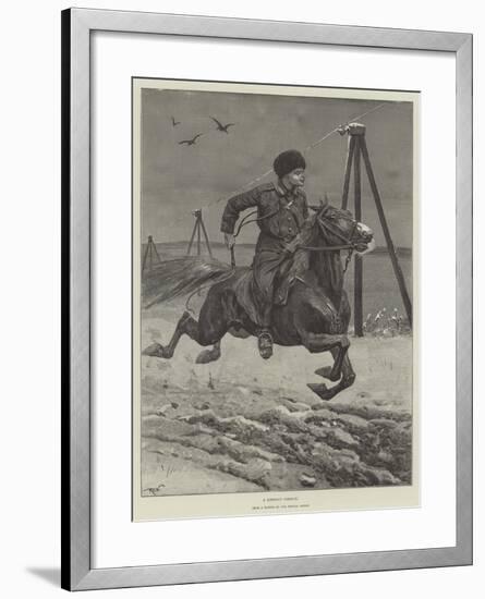 A Siberian Cossack-Richard Caton Woodville II-Framed Giclee Print