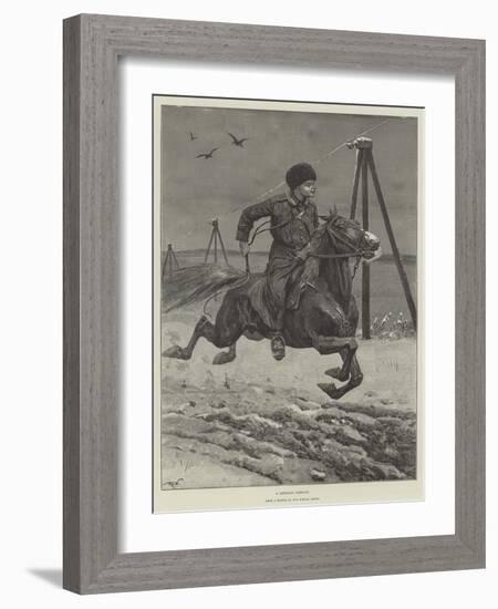 A Siberian Cossack-Richard Caton Woodville II-Framed Giclee Print