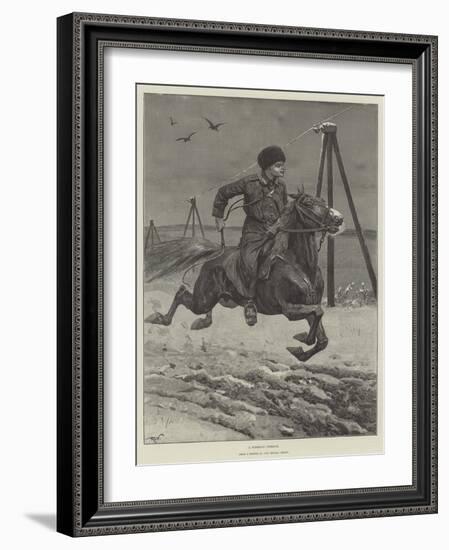 A Siberian Cossack-Richard Caton Woodville II-Framed Giclee Print