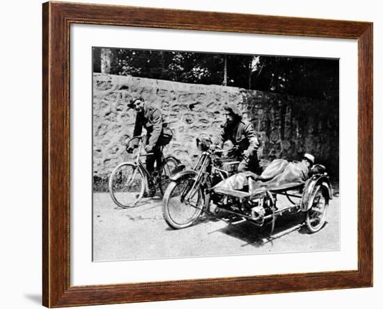 A Side-Car Ambulance-null-Framed Photographic Print