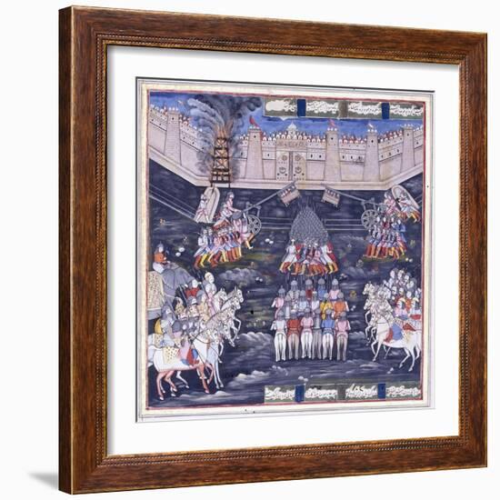 A Siege, Mid 19th Century-null-Framed Giclee Print