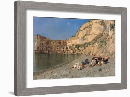 A Siesta in Sunshine, 1878 (Oil on Canvas)-Rubens Santoro-Framed Giclee Print