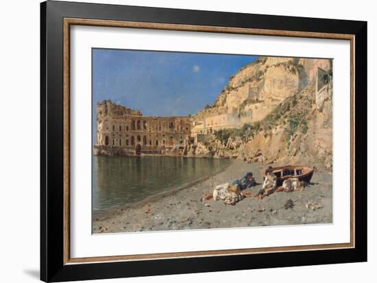 A Siesta in Sunshine, 1878 (Oil on Canvas)-Rubens Santoro-Framed Giclee Print