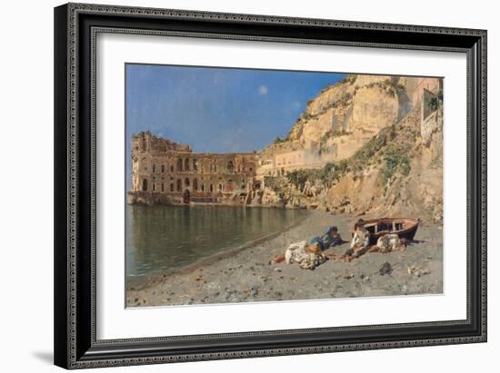 A Siesta in Sunshine, 1878 (Oil on Canvas)-Rubens Santoro-Framed Giclee Print