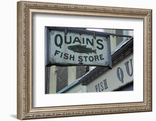 A sign in Youghal, Ireland. Artist: Unknown-Unknown-Framed Photographic Print