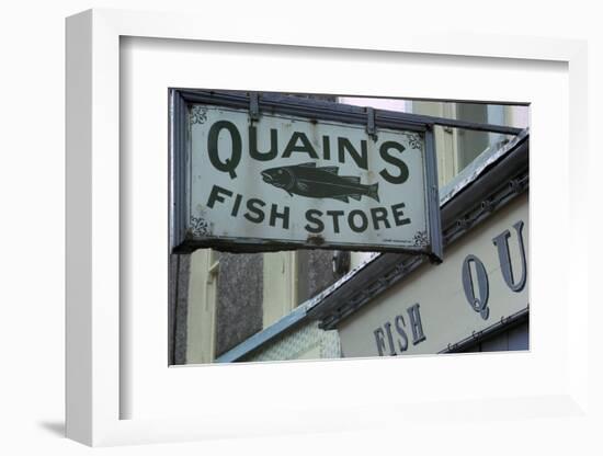 A sign in Youghal, Ireland. Artist: Unknown-Unknown-Framed Photographic Print