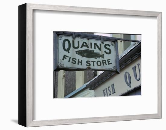 A sign in Youghal, Ireland. Artist: Unknown-Unknown-Framed Photographic Print