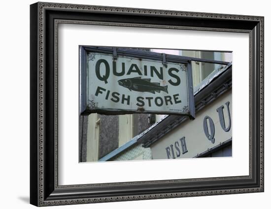 A sign in Youghal, Ireland. Artist: Unknown-Unknown-Framed Photographic Print