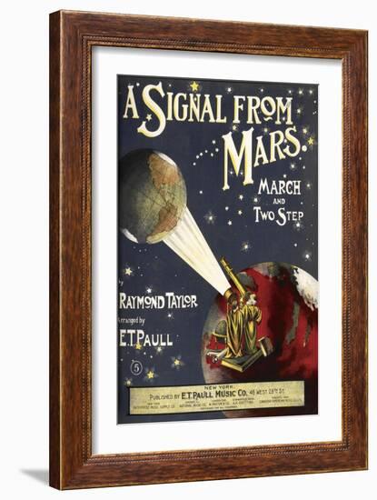 A Signal From Mars-Raymond Taylor-Framed Giclee Print