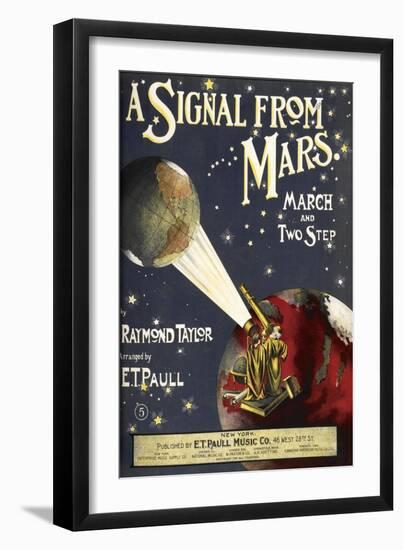 A Signal From Mars-Raymond Taylor-Framed Giclee Print