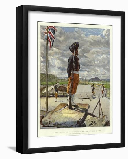 A Sikh Sentry at Fort Johnston, British Central Africa-Harry Hamilton Johnston-Framed Giclee Print