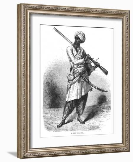 'A Sikh Soldier', c1880-Unknown-Framed Giclee Print