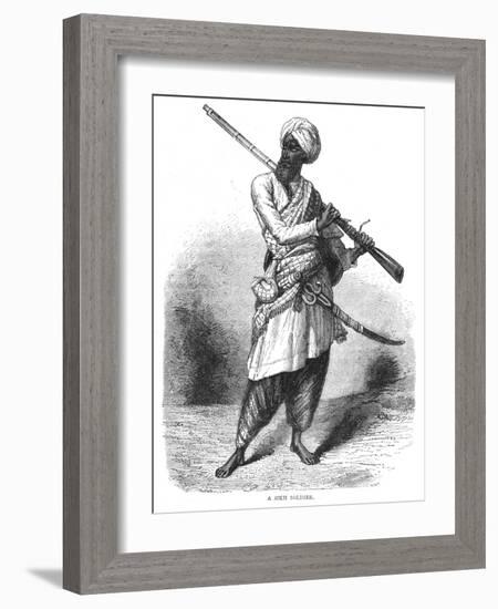 'A Sikh Soldier', c1880-Unknown-Framed Giclee Print