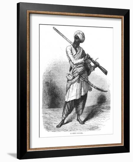 'A Sikh Soldier', c1880-Unknown-Framed Giclee Print