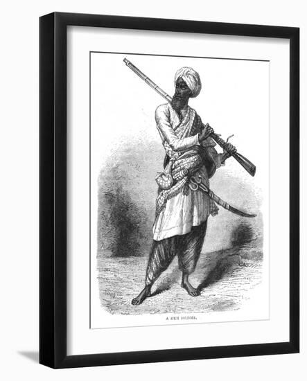 'A Sikh Soldier', c1880-Unknown-Framed Giclee Print