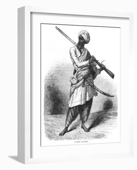 'A Sikh Soldier', c1880-Unknown-Framed Giclee Print