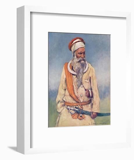 'A Sikh Warrior', 1903-Mortimer L Menpes-Framed Giclee Print
