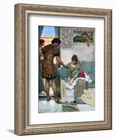 A Silent Greeting, 1908-1909-Lawrence Alma-Tadema-Framed Giclee Print