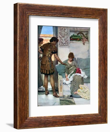 A Silent Greeting, 1908-1909-Lawrence Alma-Tadema-Framed Giclee Print