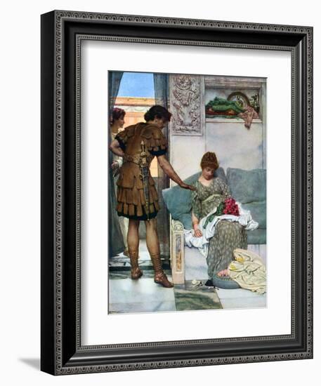 A Silent Greeting, 1908-1909-Lawrence Alma-Tadema-Framed Giclee Print