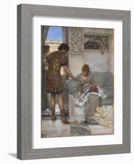 A Silent Greeting-Sir Lawrence Alma-Tadema-Framed Giclee Print