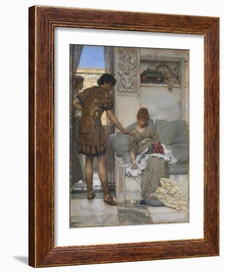 A Silent Greeting-Sir Lawrence Alma-Tadema-Framed Giclee Print