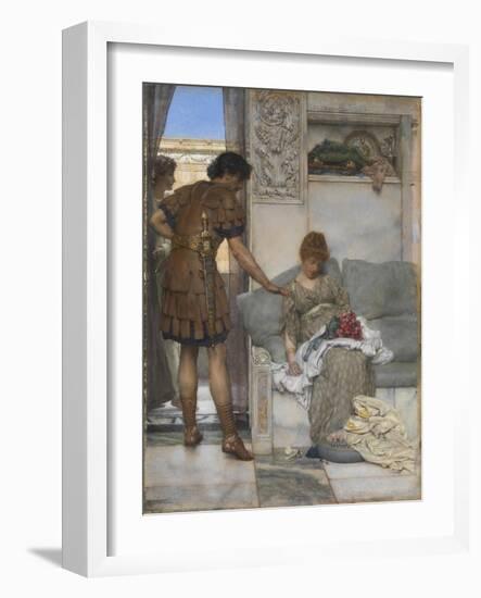 A Silent Greeting-Sir Lawrence Alma-Tadema-Framed Giclee Print