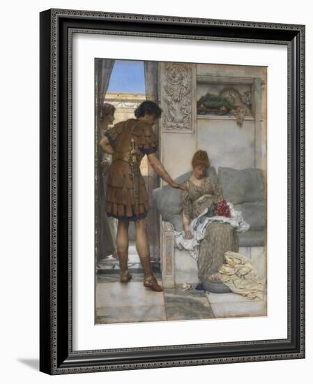 A Silent Greeting-Sir Lawrence Alma-Tadema-Framed Giclee Print