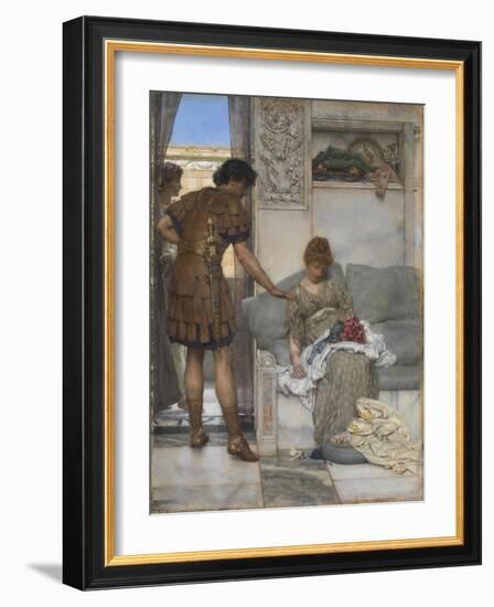 A Silent Greeting-Sir Lawrence Alma-Tadema-Framed Giclee Print