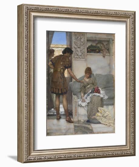 A Silent Greeting-Sir Lawrence Alma-Tadema-Framed Giclee Print