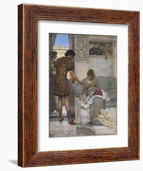 A Silent Greeting-Sir Lawrence Alma-Tadema-Framed Giclee Print