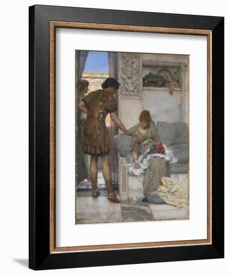 A Silent Greeting-Sir Lawrence Alma-Tadema-Framed Giclee Print