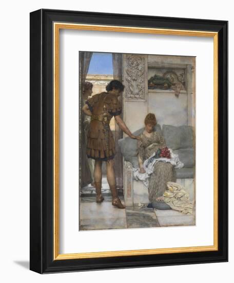 A Silent Greeting-Sir Lawrence Alma-Tadema-Framed Giclee Print