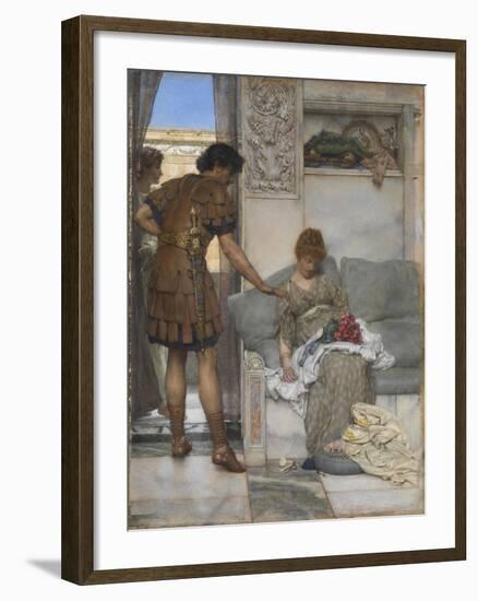 A Silent Greeting-Sir Lawrence Alma-Tadema-Framed Giclee Print