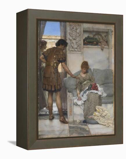 A Silent Greeting-Sir Lawrence Alma-Tadema-Framed Premier Image Canvas