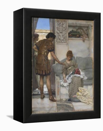 A Silent Greeting-Sir Lawrence Alma-Tadema-Framed Premier Image Canvas