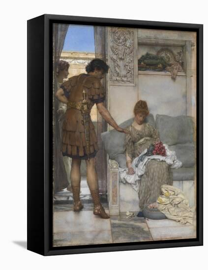 A Silent Greeting-Sir Lawrence Alma-Tadema-Framed Premier Image Canvas