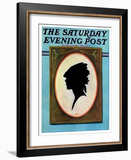 "A Silhouette," Saturday Evening Post Cover, May 11, 1929-Penrhyn Stanlaws-Framed Giclee Print