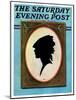 "A Silhouette," Saturday Evening Post Cover, May 11, 1929-Penrhyn Stanlaws-Mounted Giclee Print