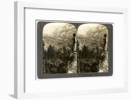 A Silkworm Plantation in the Lebanon Mountains, Syria, 1900s-Underwood & Underwood-Framed Giclee Print