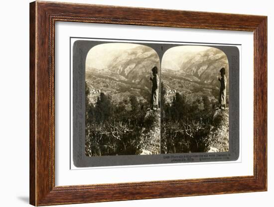 A Silkworm Plantation in the Lebanon Mountains, Syria, 1900s-Underwood & Underwood-Framed Giclee Print