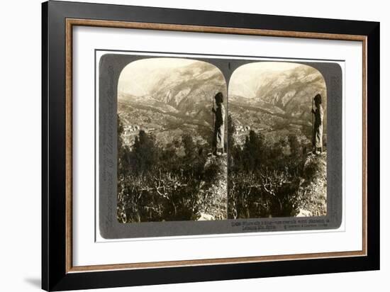 A Silkworm Plantation in the Lebanon Mountains, Syria, 1900s-Underwood & Underwood-Framed Giclee Print