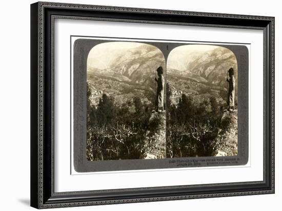 A Silkworm Plantation in the Lebanon Mountains, Syria, 1900s-Underwood & Underwood-Framed Giclee Print