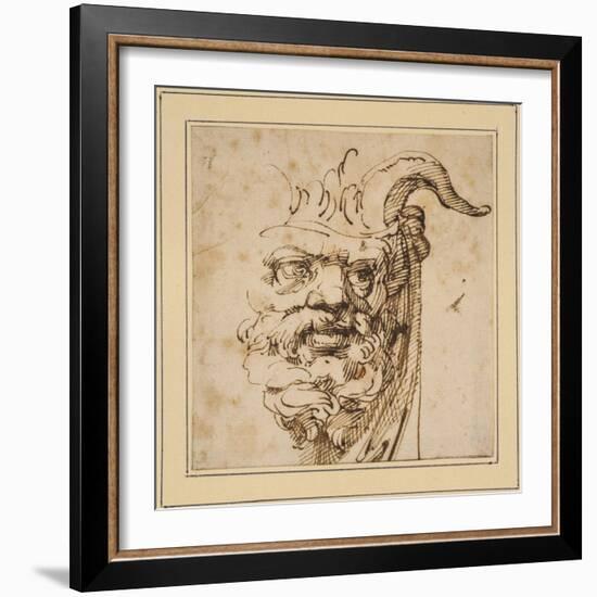 A Silvan Mask-Agostino Carracci-Framed Giclee Print