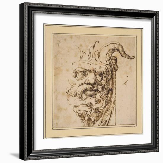 A Silvan Mask-Agostino Carracci-Framed Giclee Print