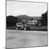 A Singer Car in Front of the Governor's House, Trinidad, Trinidad and Tobago, 1931-null-Mounted Photographic Print