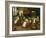 A Singerie: Monkey Barbers Serving Cats-Jan Van Kessel-Framed Giclee Print