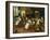 A Singerie: Monkey Barbers Serving Cats-Jan Van Kessel-Framed Giclee Print