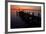 A Single Sailboat Sits on the Water of the Bay Alongside an Empty Dock on Tilghman Island, Maryland-Karine Aigner-Framed Photographic Print